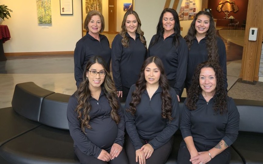 The Siouxland Orthodontics team in the office